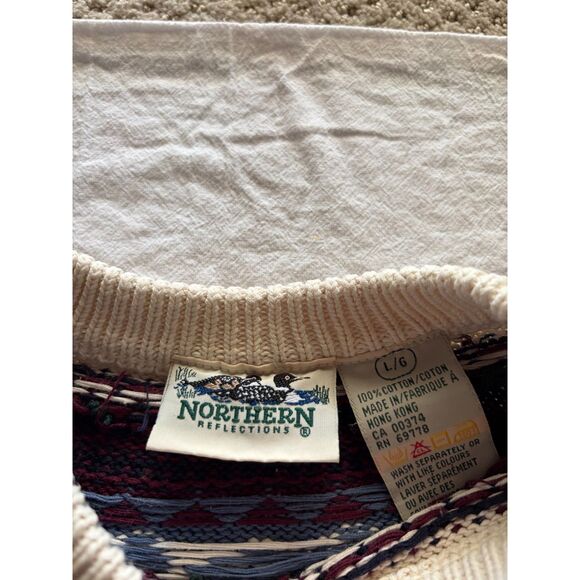 Vintage Northern Reflections Winter Sweater, Rare size Large *AS IS* - Picture 5 of 15